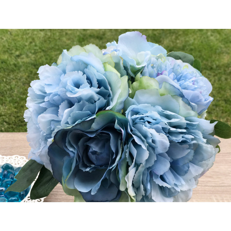 House of Hampton® Faux Mixed Floral Arrangement in Vase & Reviews Wayfair